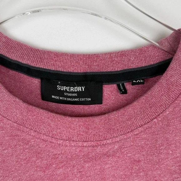 SuperDry Organic Cotton Essential Logo Crew Neck Short Sleeve T-shirt Size 2XL - Picture 3 of 8